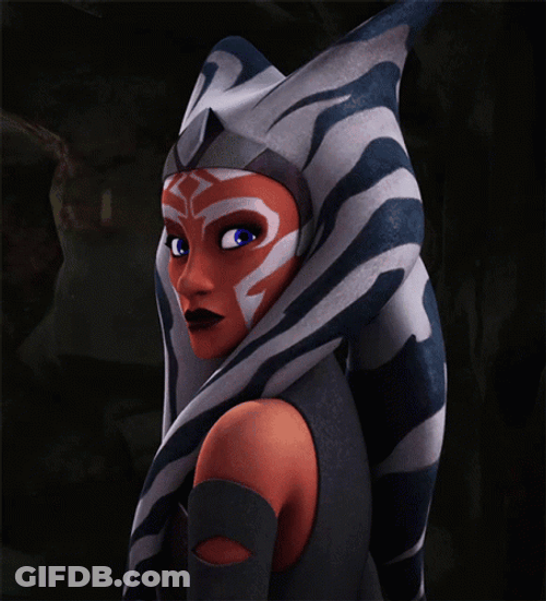 Ahsoka Tano Star Wars Stare GIF