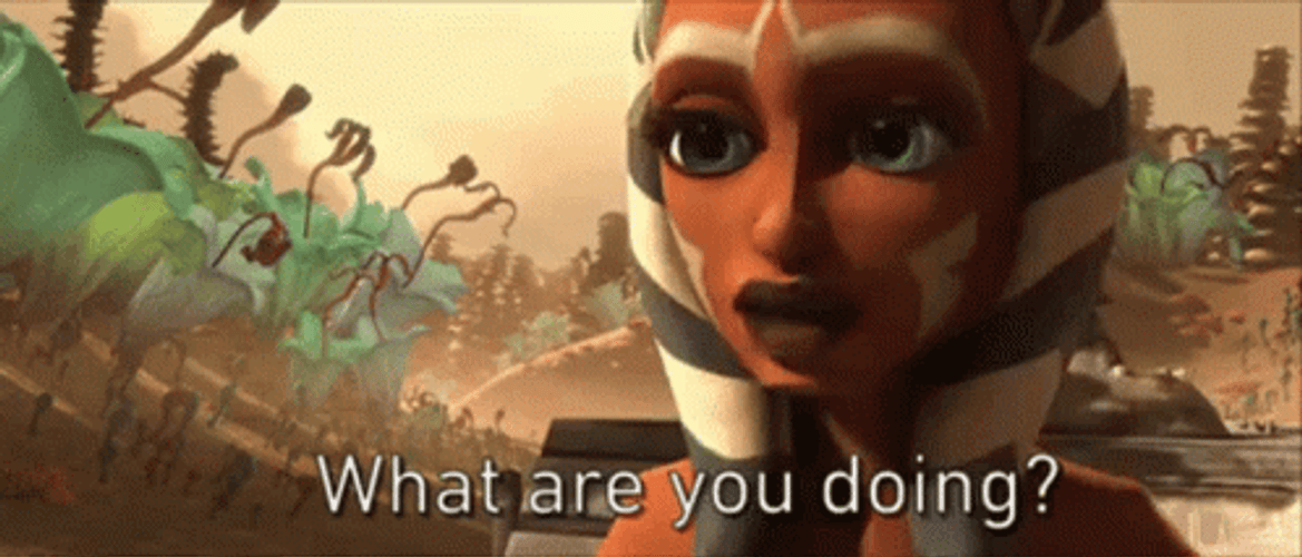 Ahsoka Tano Star Wars What Are You Doing GIF