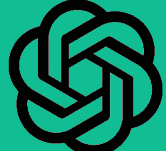 AI Chatgpt Spinning Logo Interconnected Design GIF