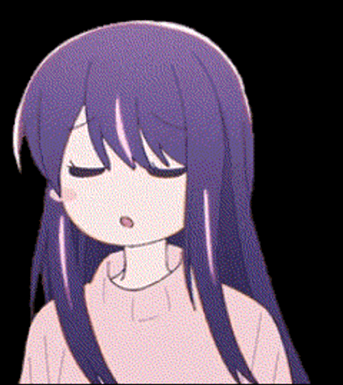Ai Hoshino Closed Eyes Shaking Head GIF