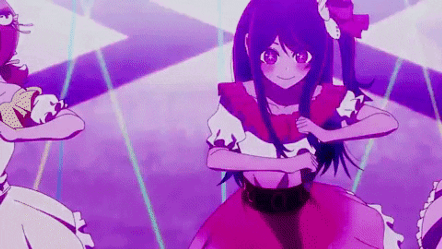 Ai Hoshino Dancing With Group GIF