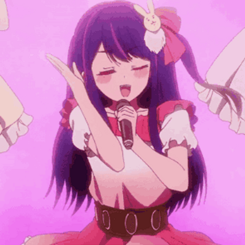 Ai Hoshino Singing Cute GIF