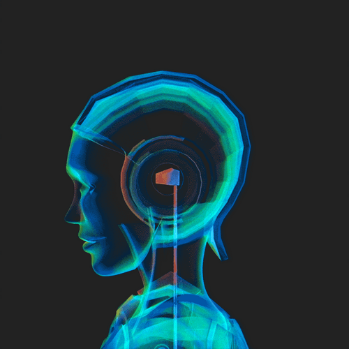 AI Humanoid Dace Spinning GIF