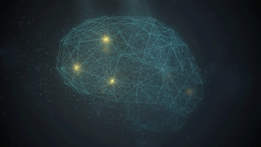 AI Humanoid Neuron Brain GIF