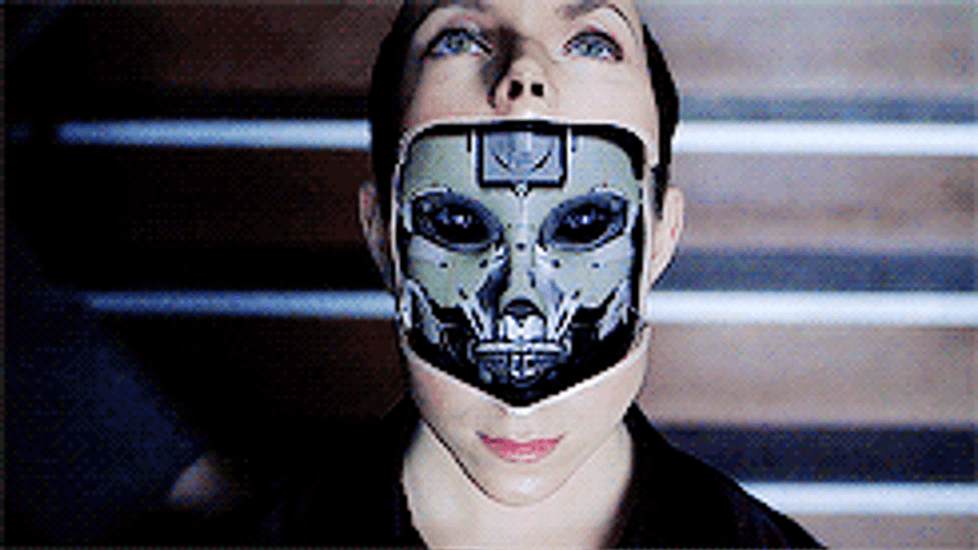 AI Humanoid Woman Rebooting GIF