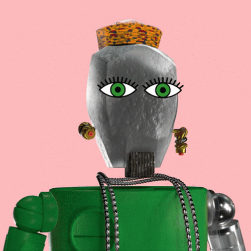 AI Robot Eye Roll GIF