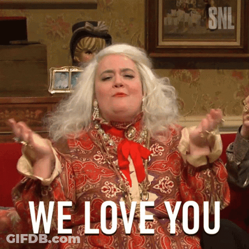 Aidy Bryant We Love You GIF