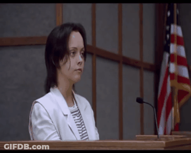 Aileen Wuornos Pointing GIF
