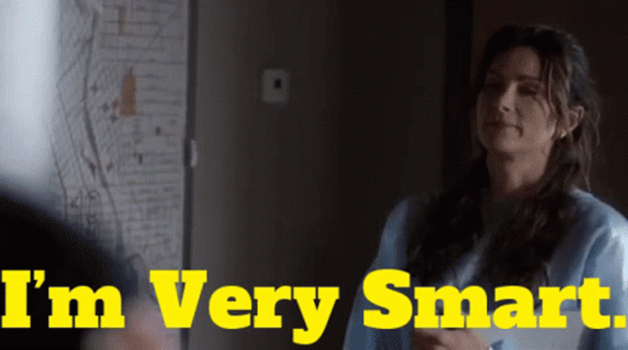 Aimee Gibbs I'm Very Smart Clever Girl GIF