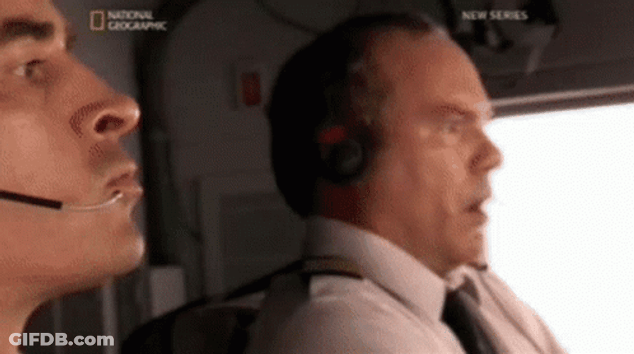 Air Canada Going Down Turbulence GIF
