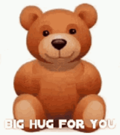 Air Hug Big Cuddle Teddy Bear GIF