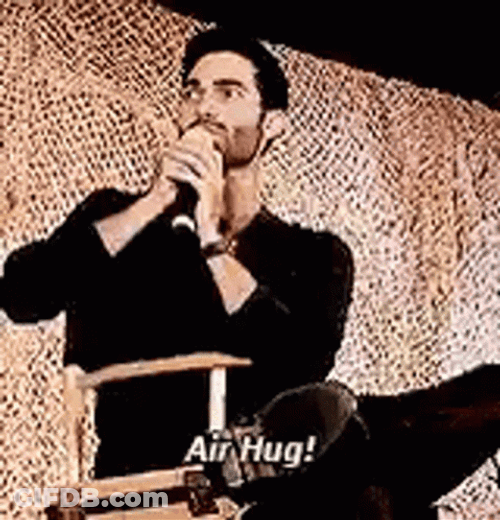 Air Hug Fans Handsome Tyler Hoechlin GIF