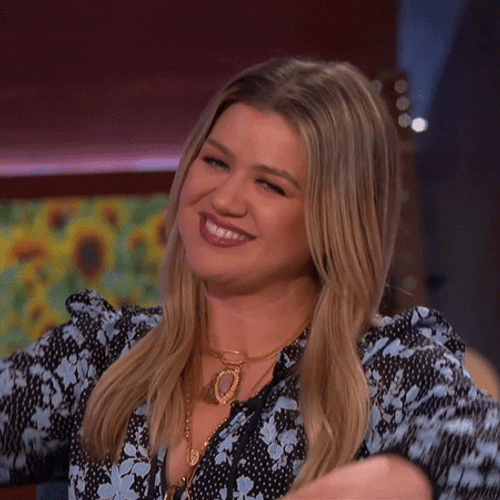 Air Hugging Kelly Clarkson Show GIF