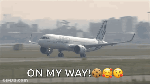 Airbus A320 Taking Off GIF