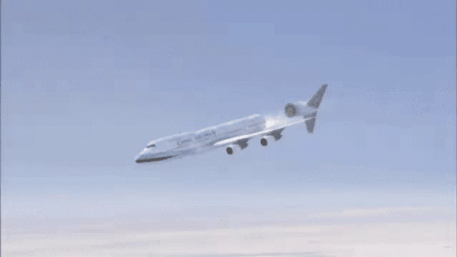 Airplane Midflight Explosion GIF