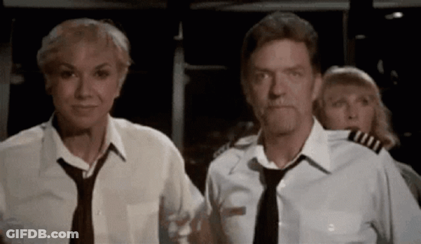 Airplane Movie Captain Collapsed GIF