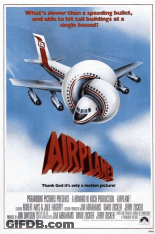 Airplane Movie Cover GIF