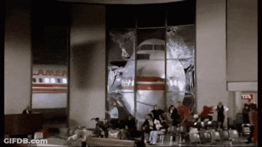Airplane Movie Crashing GIF