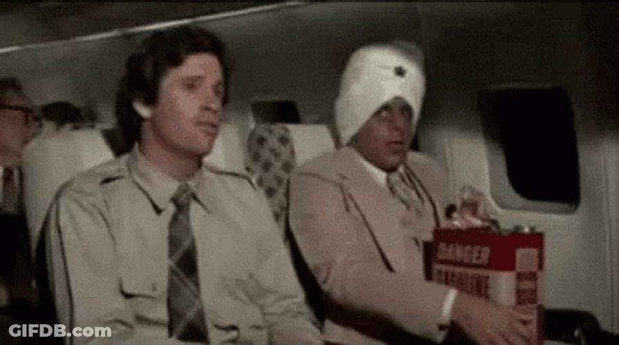 Airplane Movie Ted Striker Storytelling GIF