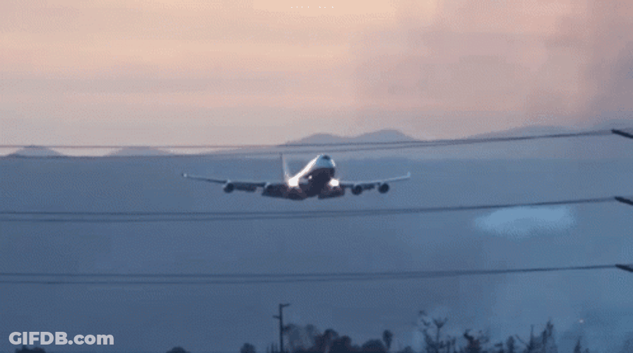 Airplane Releasing Smoke GIF
