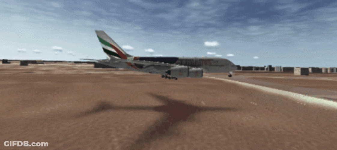 Airplane Side View Landed GIF
