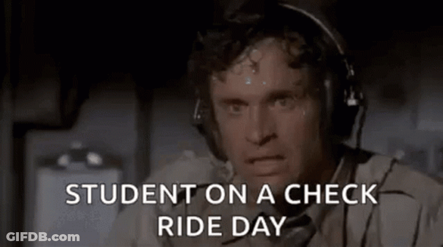 Airplane Sweating Nervous Student Meme GIF