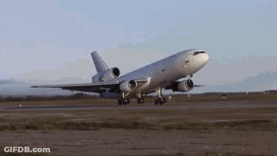 Airplane Take Off Departure GIF