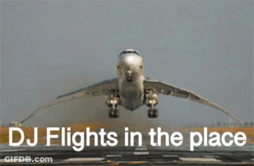 Airplane Taking Off Dj Flights GIF