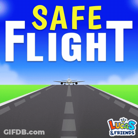 Airplane Taking Off Safe Flight GIF