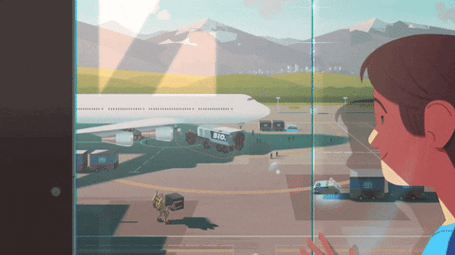 Airplane Transportation GIF