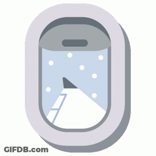 Airplane Window Mountain View GIF