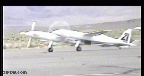 Airplane With Number 21 On Tail GIF