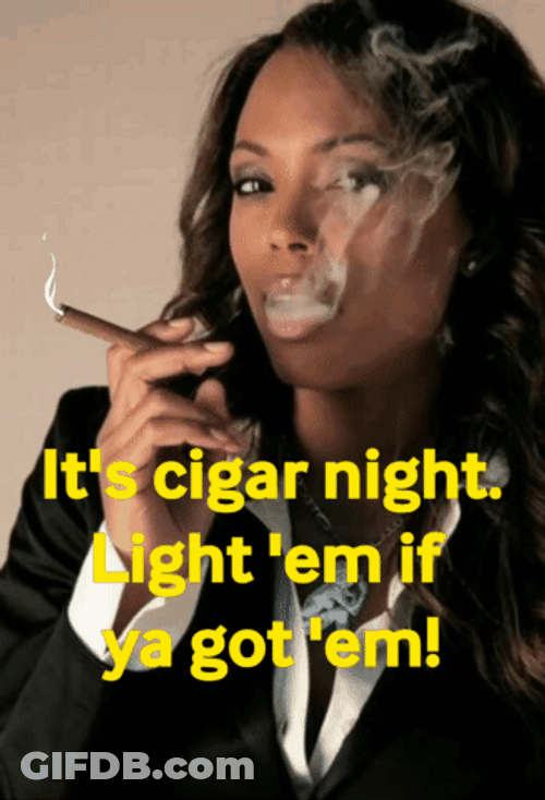 Aisha Tyler Smoking Cigar GIF