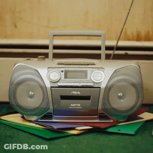 Aiwa MP3 Player On Papers GIF