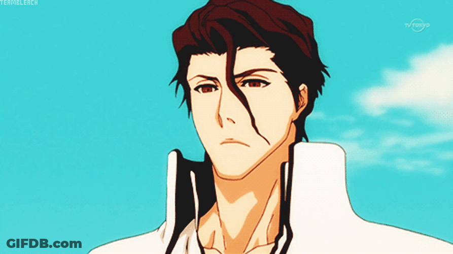 Aizen Blank Stare GIF