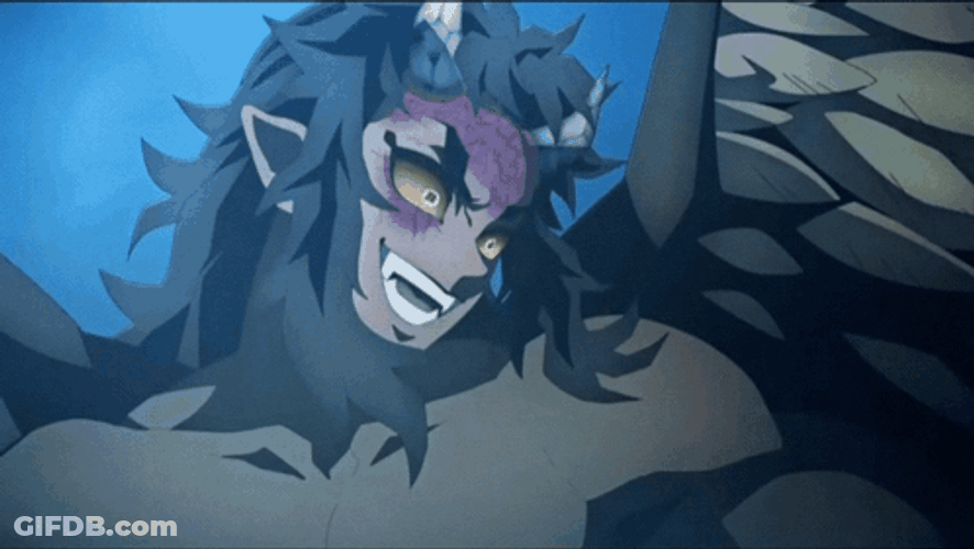 Aizetsu Hantengu Demon Slayer GIF