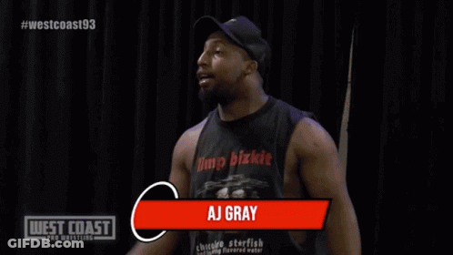 Aj Gray Is The Name Of The Wrestler In This Video GIF