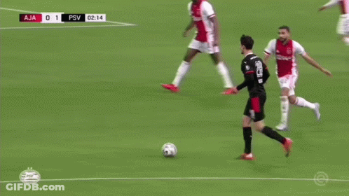 Ajax Vs PSV Soccer Game Score 1-0 GIF