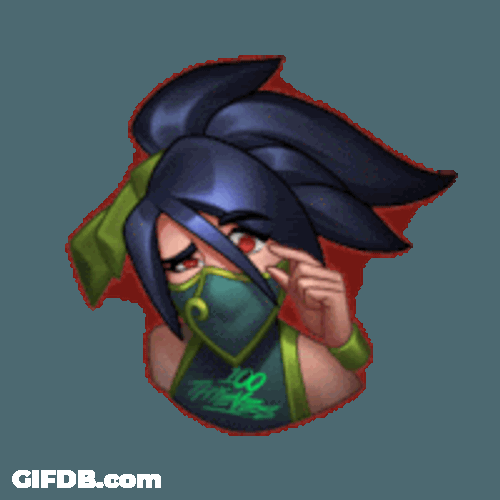 Akali Emote Small Pp Sticker GIF