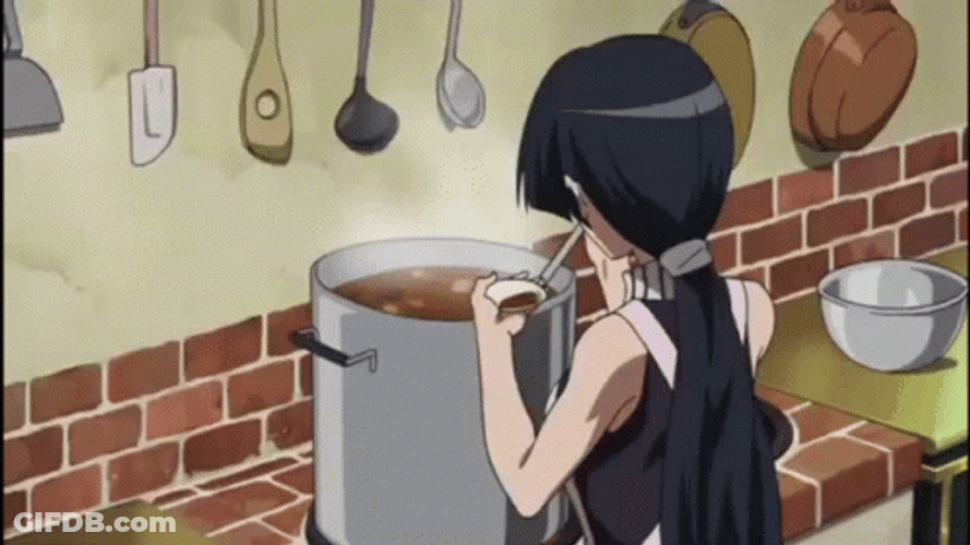 Akame Cooking Curry GIF