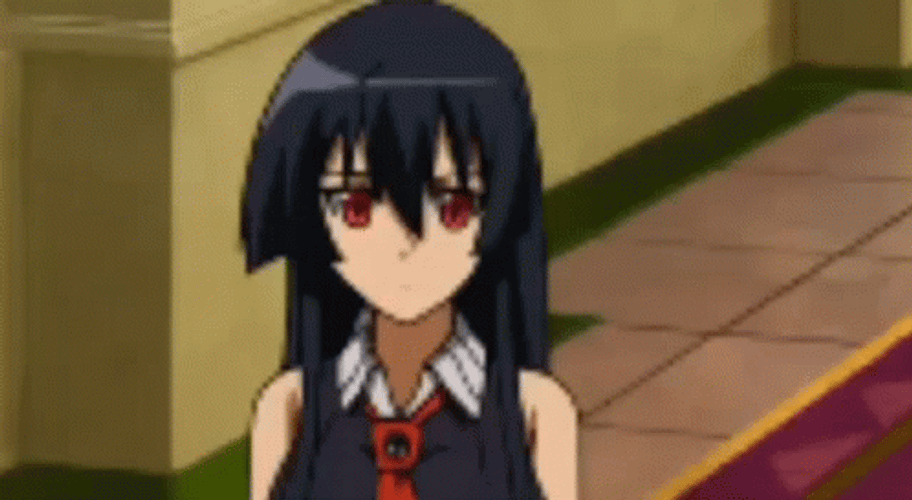 Akame Derp Face GIF