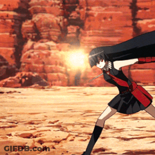 Akame Fierce Look GIF