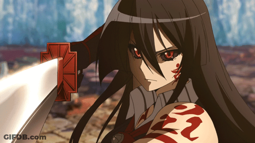 Akame Fierce Transformation GIF