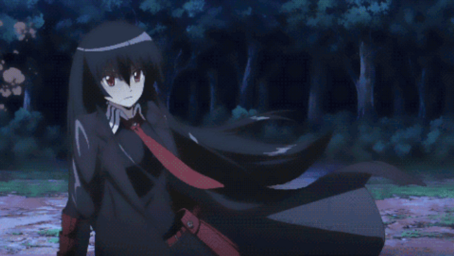 Akame Ga Kill Akame Dodging Bullet GIF
