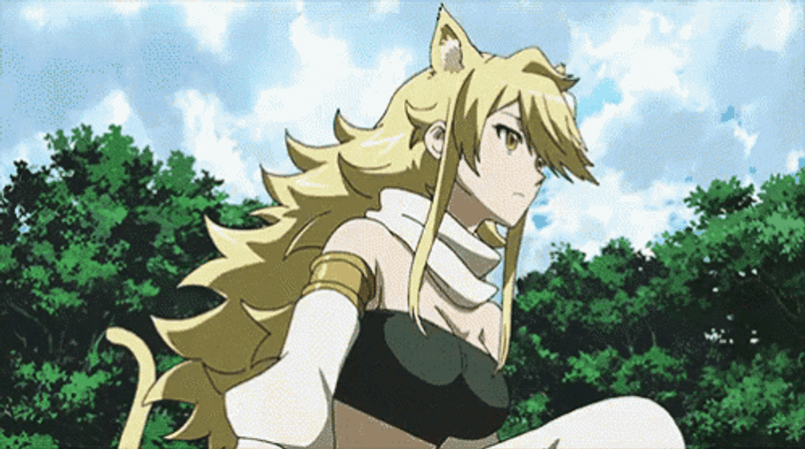 Akame Ga Kill Blonde Female Leone GIF
