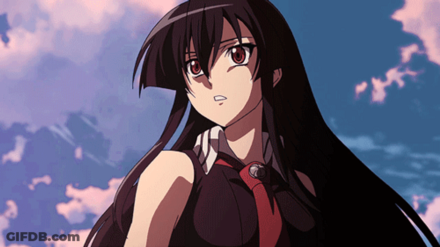 Akame In Shock GIF
