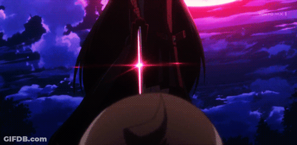 Akame Pointing Her Sword GIF