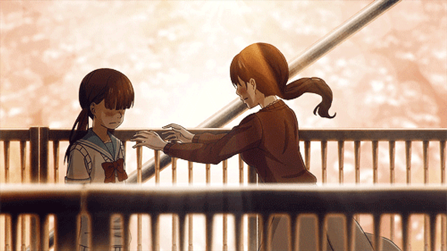 Akari Hugging Hinata Sangatsu No Raion GIF