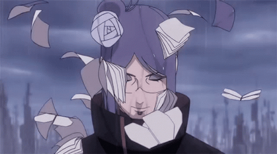 Akatsuki Konan Rain GIF