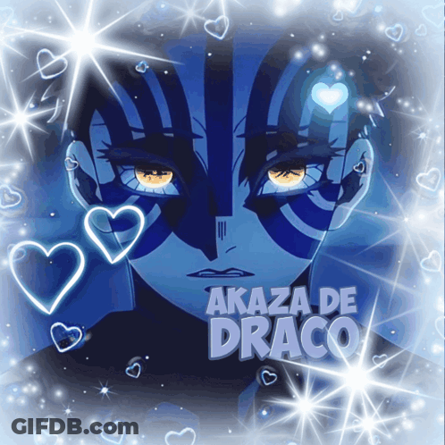 Akaza De Drago Text GIF